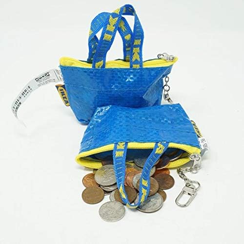 Collect My Coins Key & Coin Purse  Bag Small Blue with One Zipper Bag