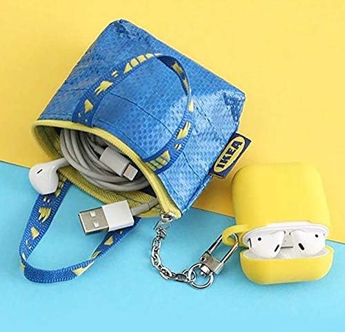 Collect My Coins Key & Coin Purse  Bag Small Blue with One Zipper Bag