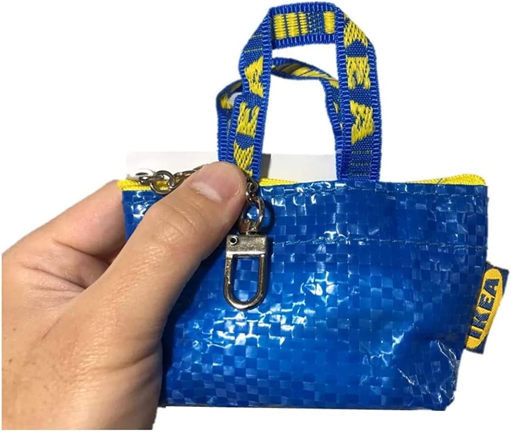 Collect My Coins Key & Coin Purse  Bag Small Blue with One Zipper Bag